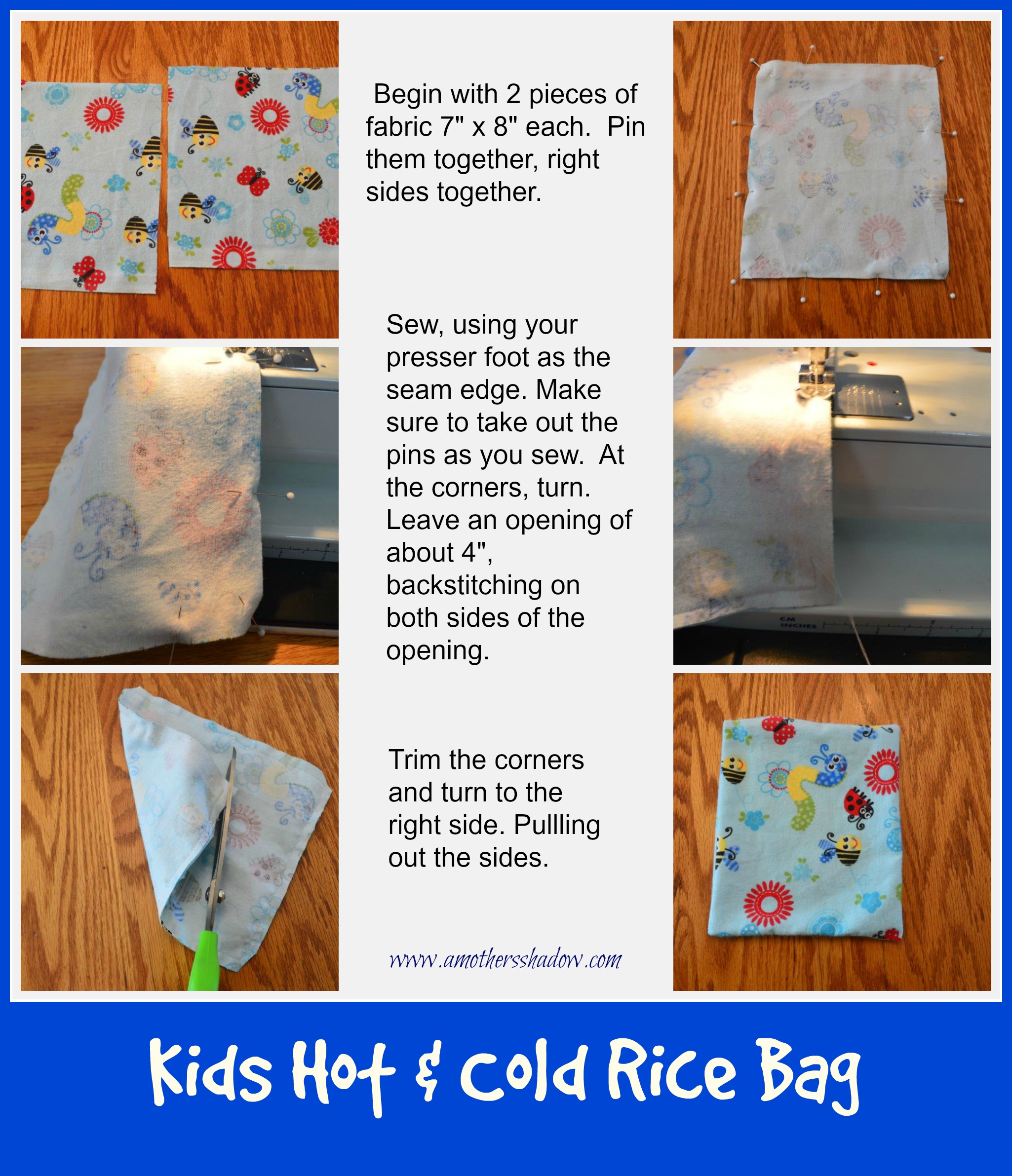 Sew Rice Microwave Heating Bags